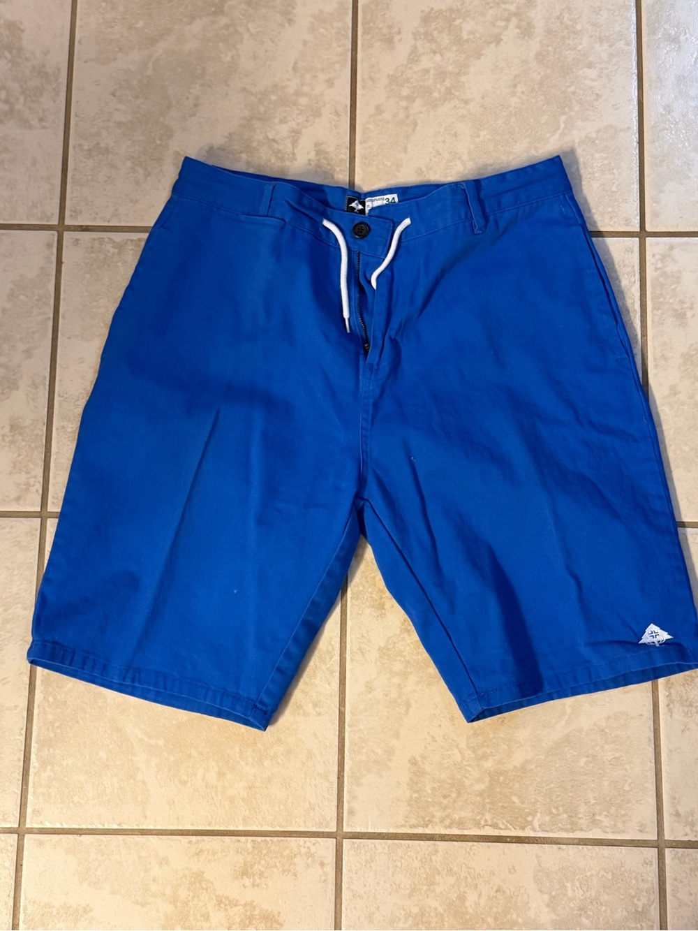 Lrg Men's Bright Blue Board Shorts with Drawstring